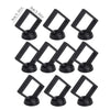 A set of ten black floating shadow box jewelry display frames with 9cm/3.54in openings.