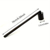 A black stainless steel candle extinguisher tool with a 16cm length and a cylindrical end.