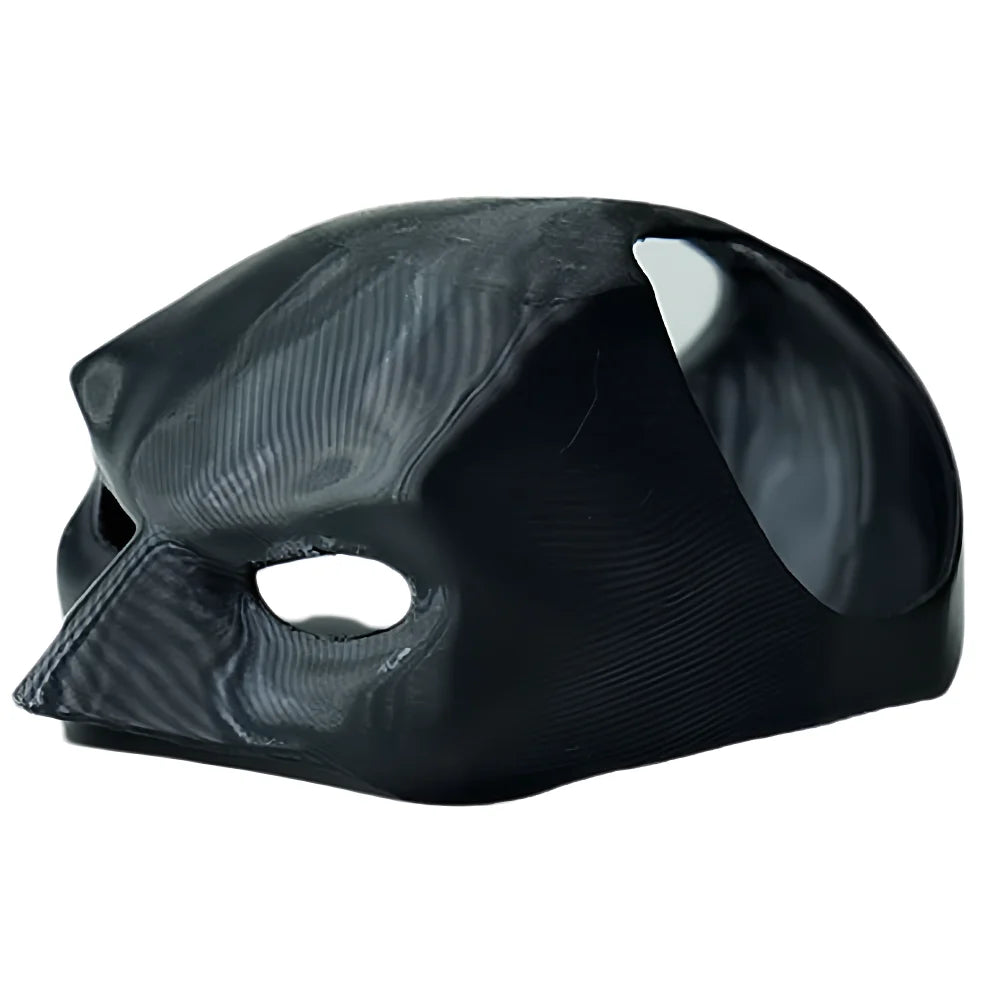 Black Bat Cat Halloween mask with textured material
