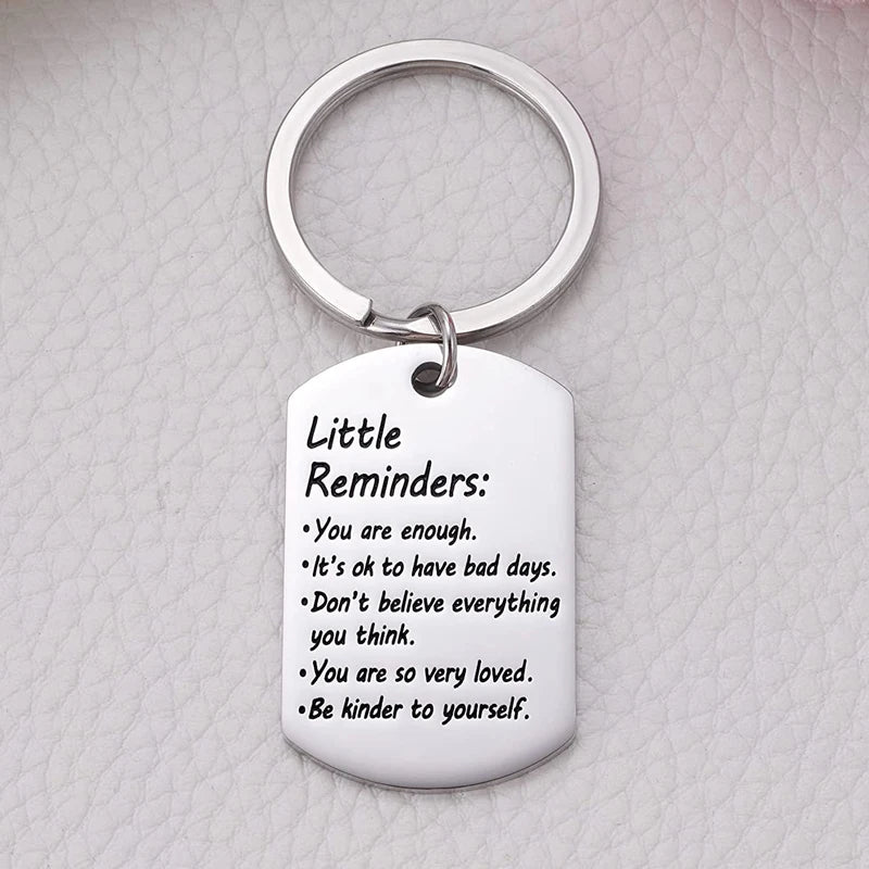 Little Reminders Keychain – Inspirational Mental Health Gift