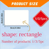 A white rectangular photo magnet with dimensions 9cm x 6cm, shown next to a red diamond indicating 1/3/5 pieces.