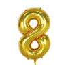 Large Red Number Foil Balloon for Birthday and Anniversary Decor