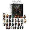 A box containing 31 nights of fright Halloween advent calendar with various spooky figurines.