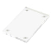 A clear acrylic magnetic photo frame with four visible mounting points.