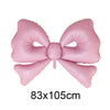 Pink bow cupcake topper set for birthday and bridal shower