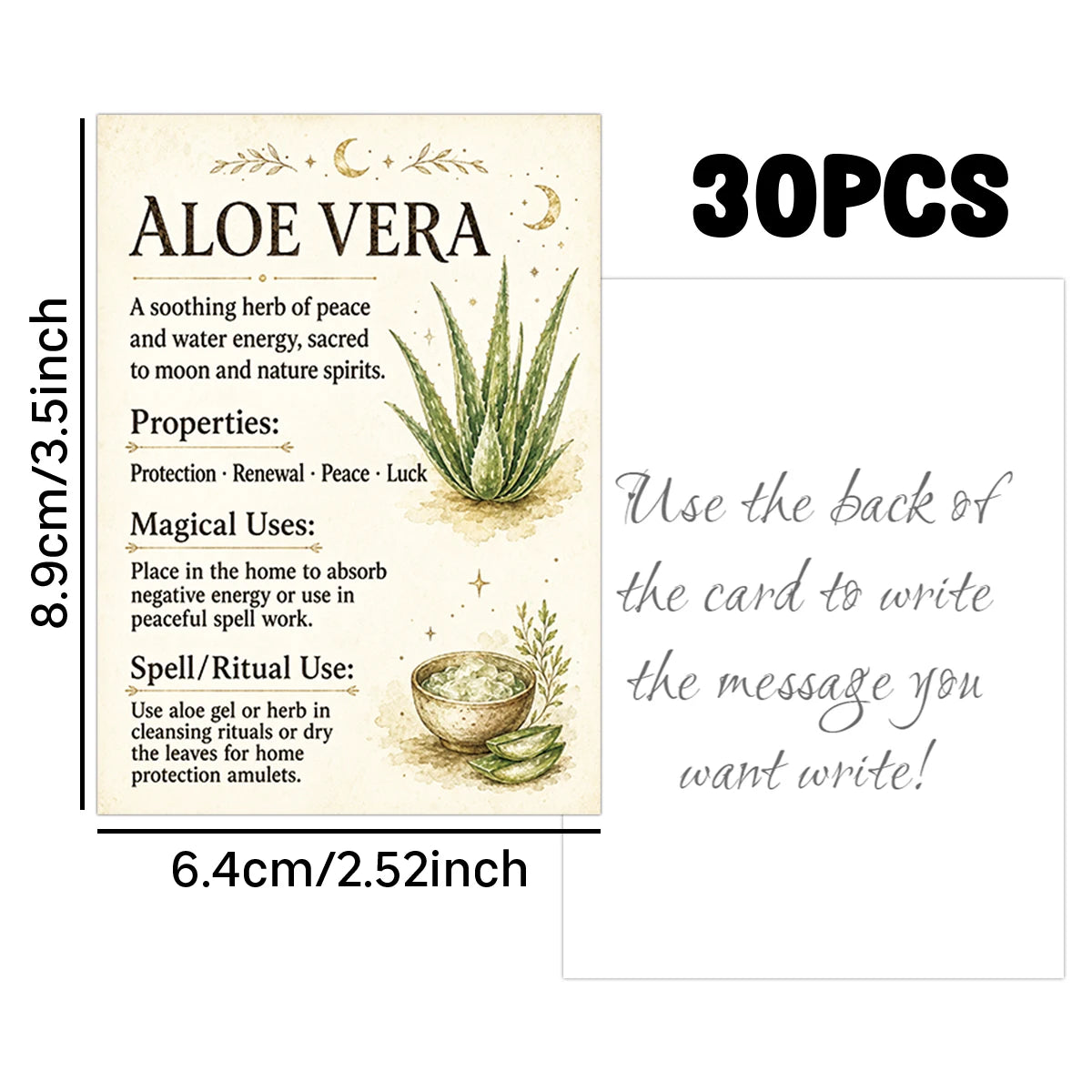 Herbal Properties Reference Cards for Witches & Apothecaries