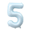 Pastel Pink & Blue Foil Number Balloon for Birthdays & Celebrations