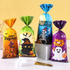 Halloween Pumpkin Candy Bags for Trick-or-Treat Party Favors
