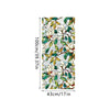 Botanical print static cling window film featuring white and yellow floral and leaf patterns