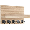 Wooden Wall Key Holder with Shelf