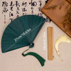 Classic Bamboo Folding Fan with Tassel