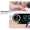 LED Digital Alarm Clock with 7-Color Display