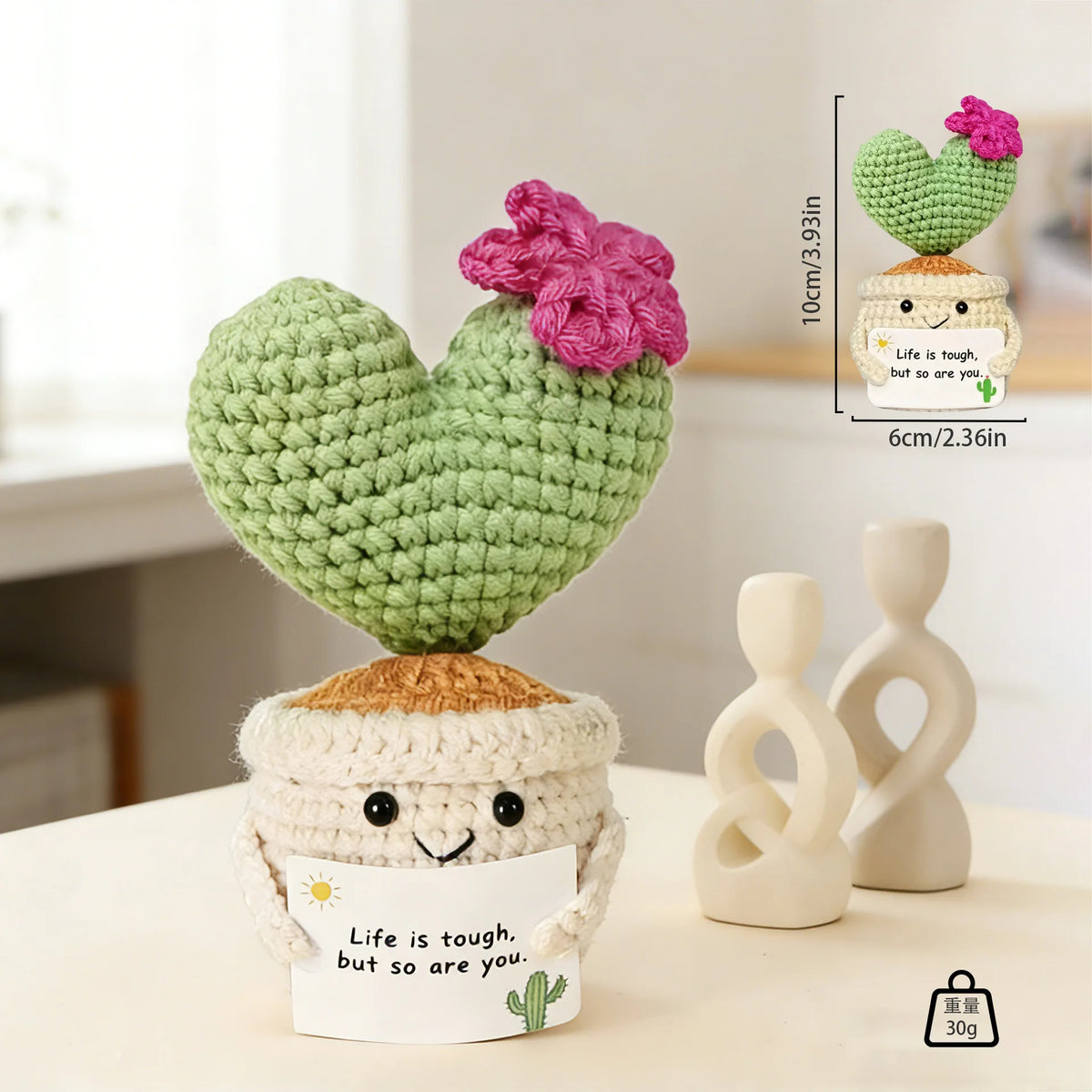 Handmade Crochet Tulip & Sunflower Potted Plant Set