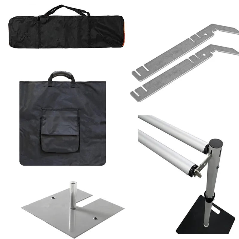 Telescopic Aluminum Backdrop Stand with Crossbar