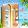 A set of magnetic cruise door decorations featuring couples and ships for identifying rooms.