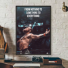 A canvas wall art print featuring Conor McGregor in a boxing stance against a dark background.