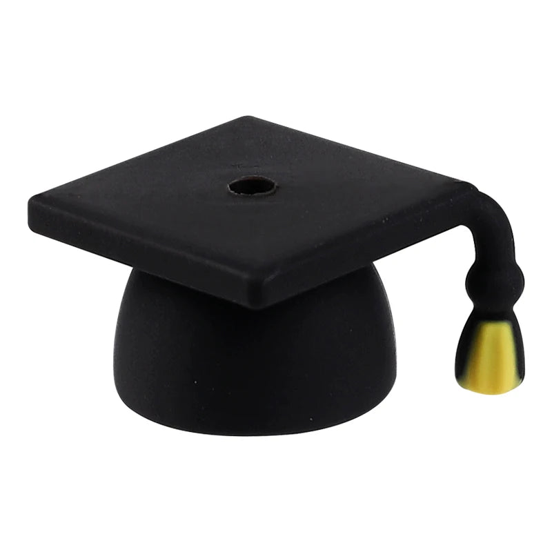 Black silicone plant beads for jewelry making and DIY crafts with a gold-colored attachment.