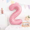 Pastel Pink Foil Number Balloons (0-9) for Birthday Party Decorations