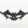 Elegant black lace half face mask for masquerade and costume parties