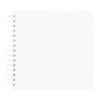 A blank spiral-bound notebook or scrapbook album page.