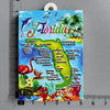 A colorful map of Florida showing various cities and landmarks like Jacksonville, St. Augustine, and Tampa.