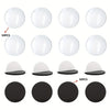 Set of white and black circular decorative refrigerator magnets for custom crafts