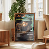 Canvas art print featuring a portrait of Michael Jackson wearing a hat.
