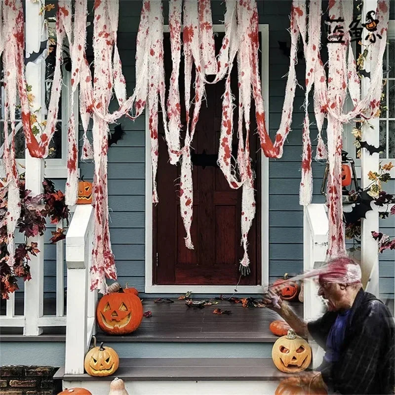 Creepy Blood-Stained Gauze Roll for Halloween Costumes & Decor