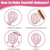 Pink Bow Foil Balloons for Party Decorations (30 Pack)