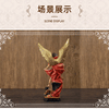 Bronzed Saint Michael Archangel resin figurine with golden wings standing on a dark base.