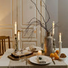 Hand-Rolled Beeswax Taper Candles with Honeycomb Design