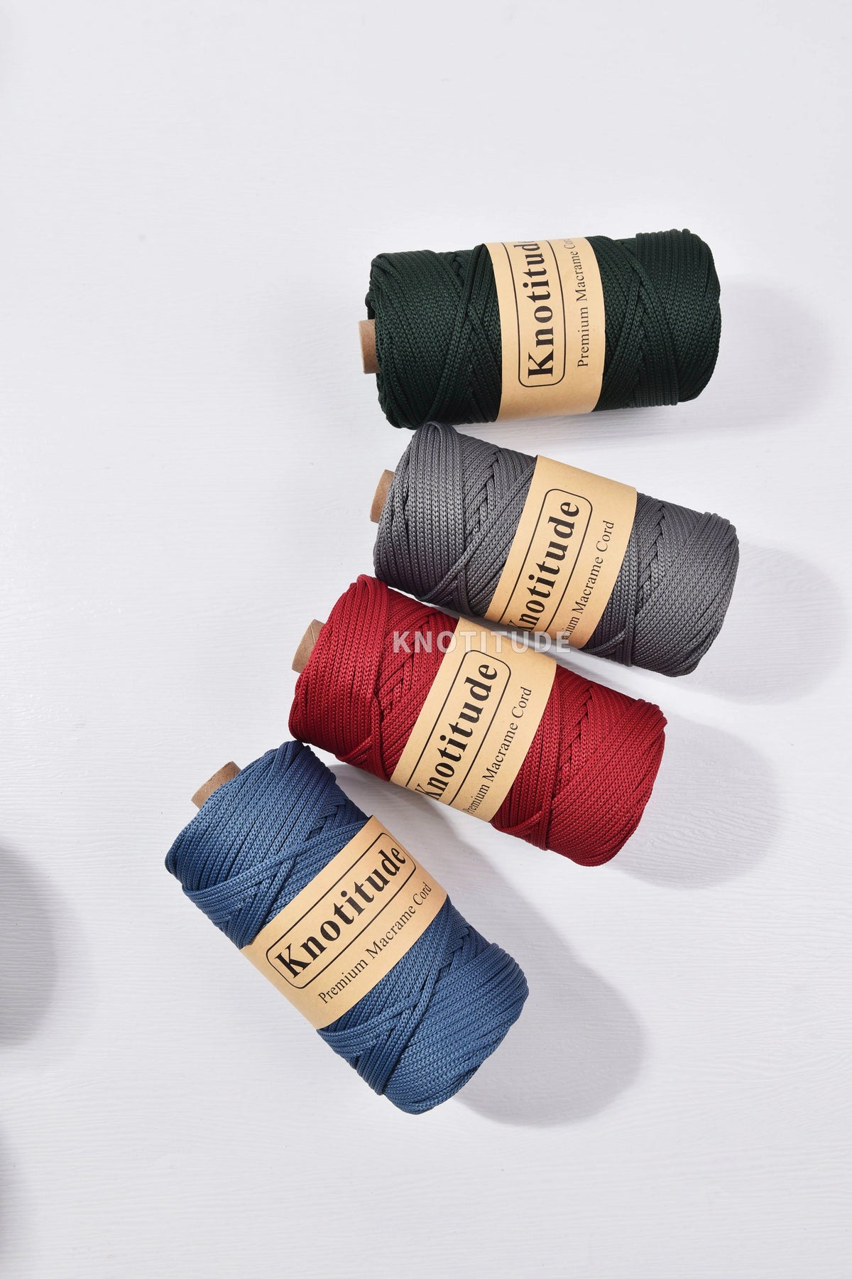 4mm Polyester Macrame Cord - 300g Spool for Knitting & DIY Crafts