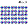 40 pieces of luminous LED coaster lights designed for bottles and glasses