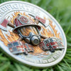 Firefighter 3D Gold-Plated Challenge Coin | Commemorative Hero Tribute Coin