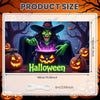 Large Halloween Witch Door Banner with Classic Spooky Design