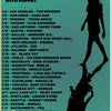 A vintage music poster listing various cities and dates for a TV girl performance with a puppet.