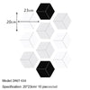 Hexagon Peel-and-Stick Wall & Floor Tiles