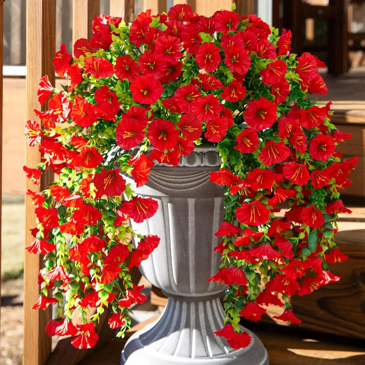 Vibrant Artificial Morning Glory Vine Garland