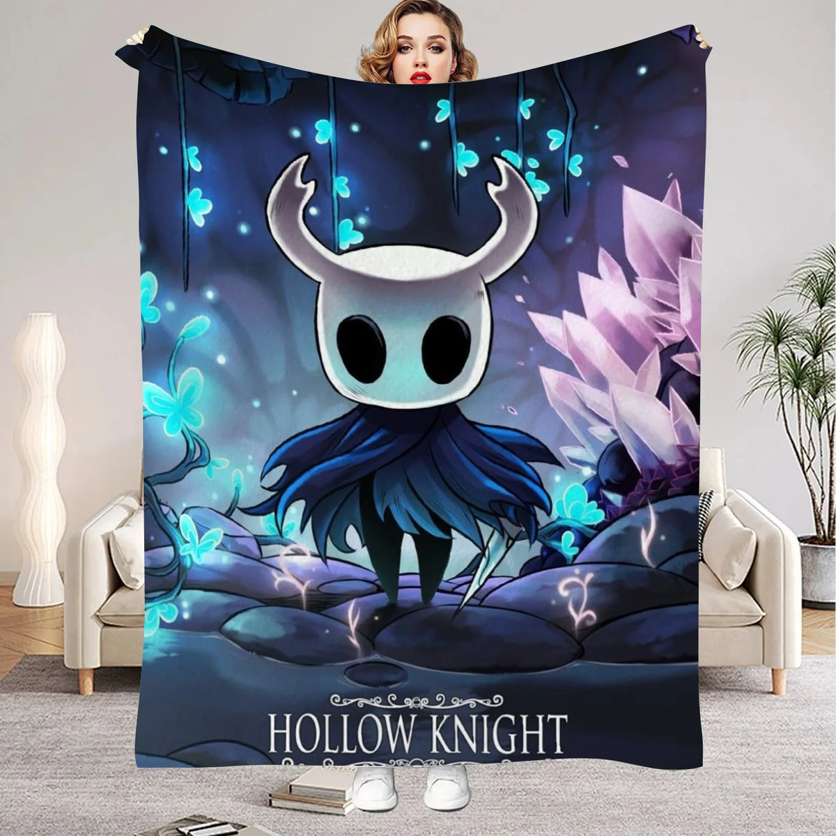 Hollow Knight Flannel Throw Blanket
