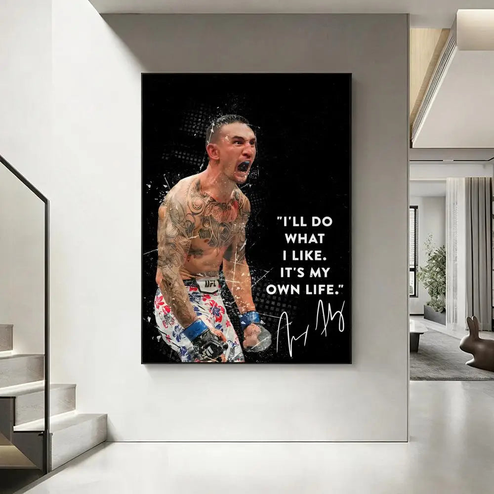 Aesthetic MMA Fighter Wall Art Poster – Waterproof & Easy to Stick