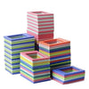 Stacks of colorful magnetic photo frames for Instax mini film