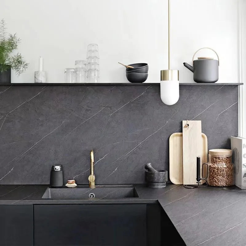 Self-Adhesive Matte Marble Wallpaper for Kitchen, Cabinets & Countertops