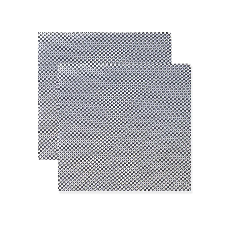 A sheet of gray and white patterned paper for a DIY mask kit featuring fox and cat designs.