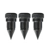 Three black realistic watering can key hiders for outdoor security