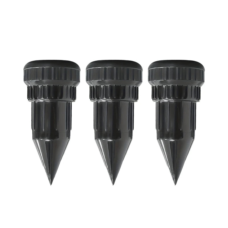 Three black realistic watering can key hiders for outdoor security