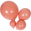 A cluster of smooth, matte pink latex balloons for weddings and celebrations.