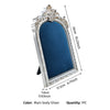 European-Style Velvet Jewelry Display Stand with Silver-Plated Floral Detail