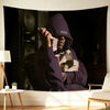 A person wearing a dark purple hoodie is looking at their hands, set against a black background with a logo.