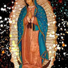 Our Lady of Guadalupe canvas wall art depicting the Virgin Mary in a radiant mandorla