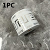 One roll of self-adhesive PVC baseboard trim featuring a decorative brick pattern in silver and white.